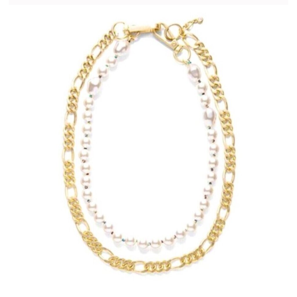 Cabi Wisdom Necklace Nwt Nip Faux Gold Jewelry Faux Pearls Brass 119 New 2219 69$